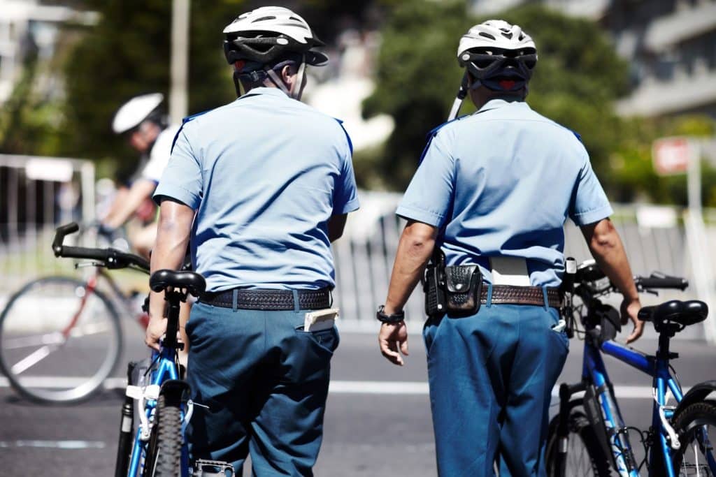 Event security guards keeping the public safe