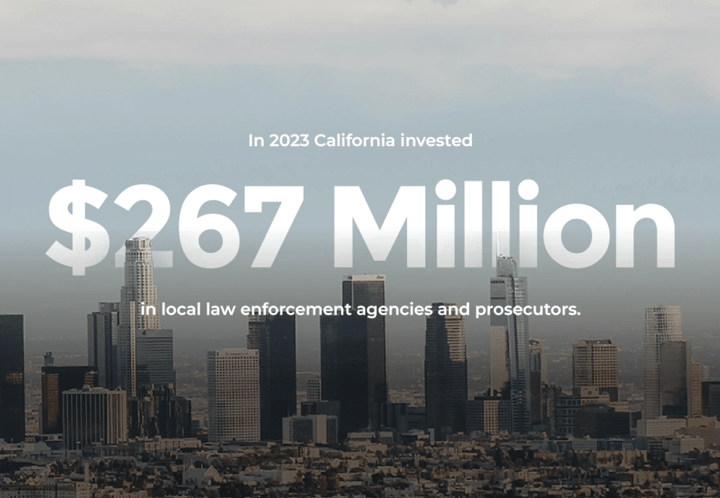california invests in crime prevention